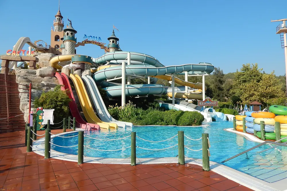 Aqua Fantasy Aquapark Hotel su kaydırakları, Pamucak, Selçuk